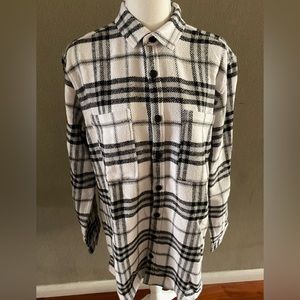 Inc Mens Colon Plaid Shirt /Jacket